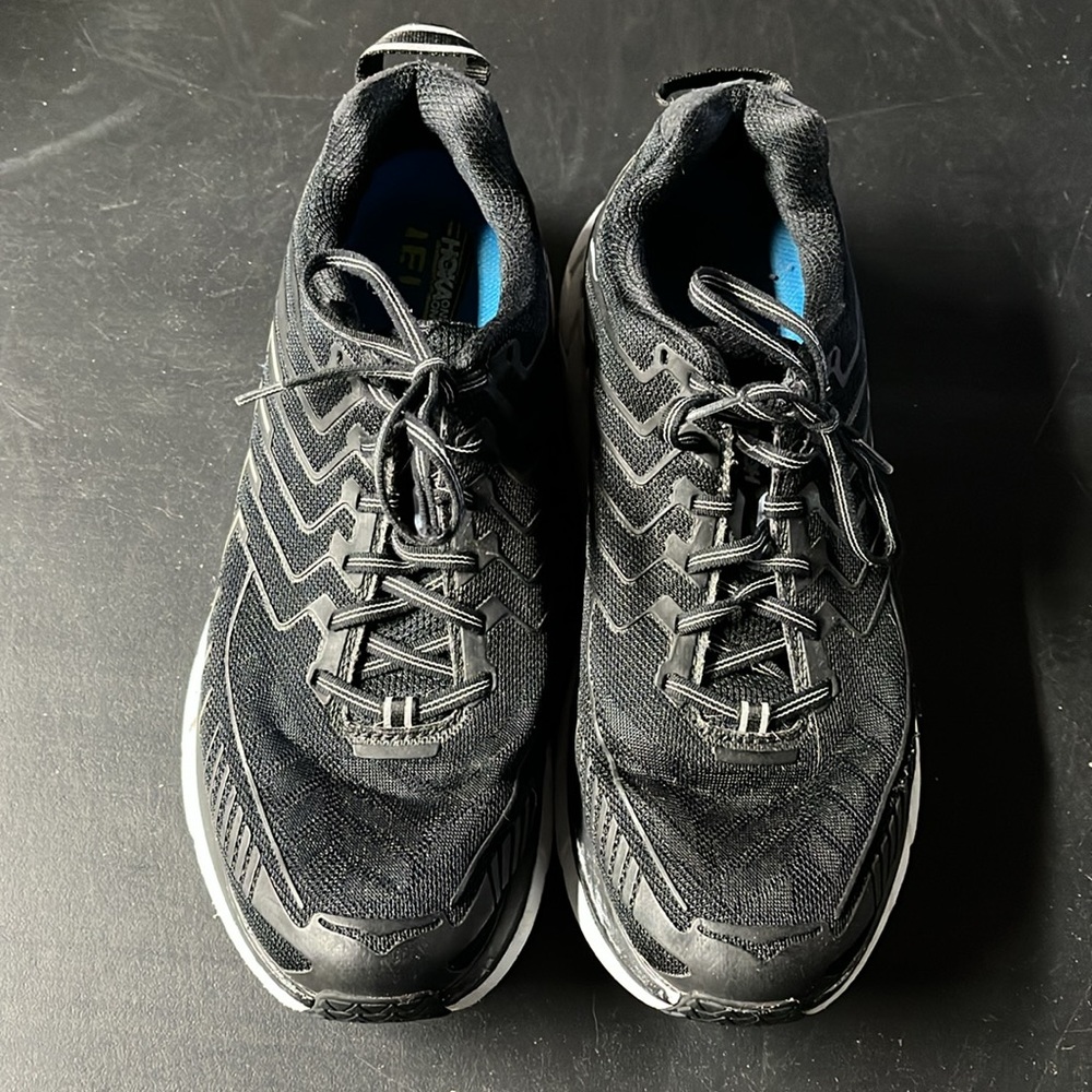HOKA black, white & grey sneakers! - Picture 1 of 5